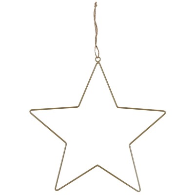 COLGANTE ESTRELLA METAL ORO 38 CM