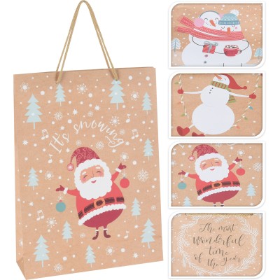 BOLSA KRAFT NAVIDAD PEQUEÑA