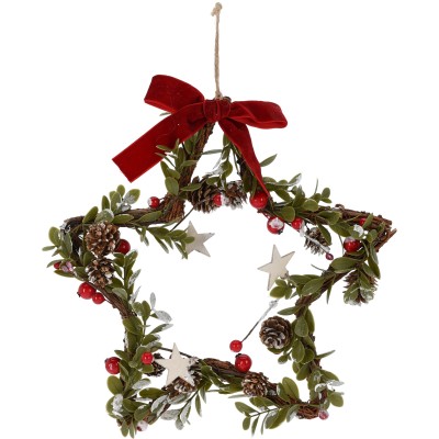 ESTRELLA YUTE RAMAS Y BERRIES 27 CM