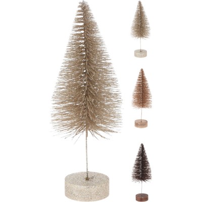 ARBOL NAVIDAD GLITTER TONOS BRONCE 30 CM