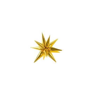 GLOBO FOIL STAR 3D ORO 70 CM