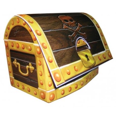 COFRE CARTON CENTRO DE MESA PIRATA
