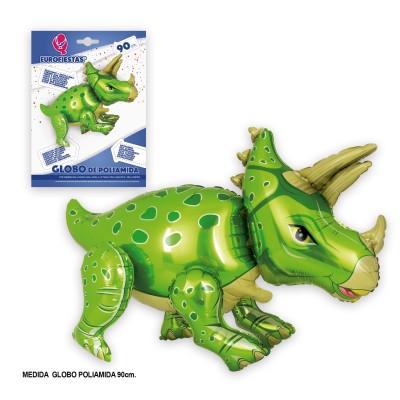 GLOBO FOIL DINOSAURIO VERDE 90 CM