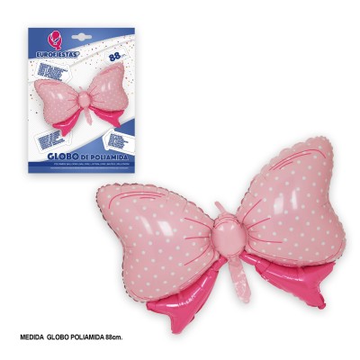 GLOBO FOIL LAZO ROSA 88 CM