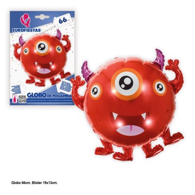 GLOBO MONSTRUO ROJO 4 PATAS 58 CM
