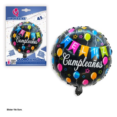 GLOBO FOIL FELIZ CUMPLE GLOBOS