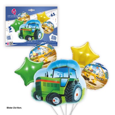 BOUQUETS GLOBOS TRACTOR 5 UND