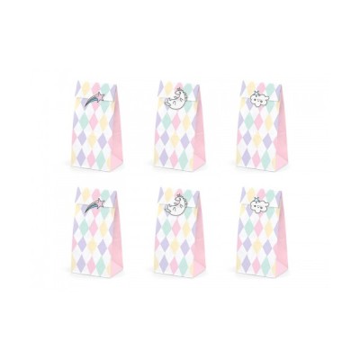 BOLSAS PAPEL UNICORNIO 6 UND