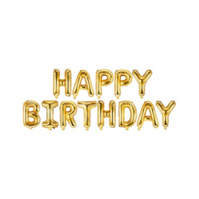 GUIRNALDA HAPPY BIRTHDAY ORO