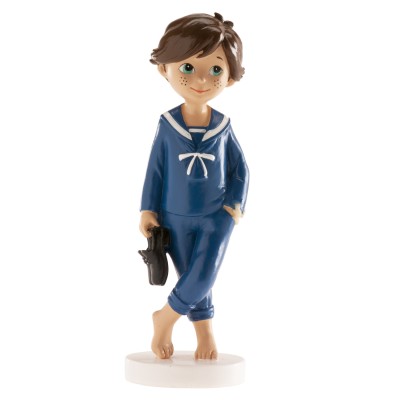 FIGURA NIÑO COMUNION DESCALZO 13 CM