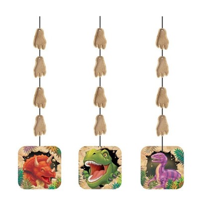DECO. CONGLANTE DINOSAURIOS 3 PZAS