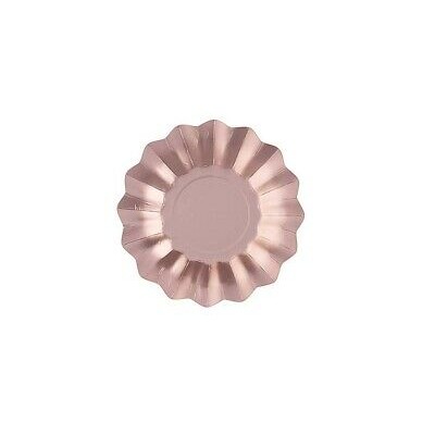 PLATOS ROSA ORO 27 CM 8 UND