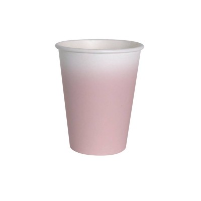 VASOS ROSA BEBE COMPOSTABLE 250 ML 8 UND