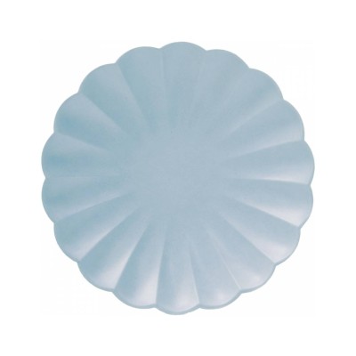 PLATOS COMPOSTABLE CELESTE 23 CM 8 UND