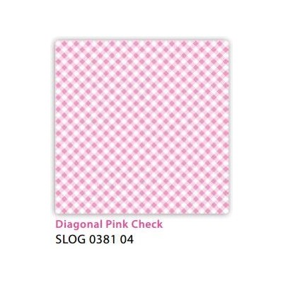SERVILLETAS VICHY ROSA 33 CM 20 UND