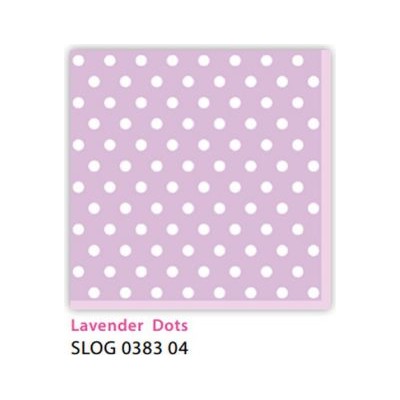 SERVILLETA TOPOS LILA 33 CM 20 UND