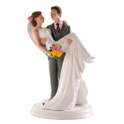 FIGURA BODA MUJER EN BRAZOS 20 CM -DEKORA