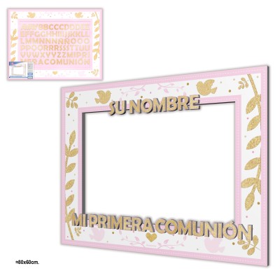 MARCO PHOTOCALL COMUNION ROSA/ ORO