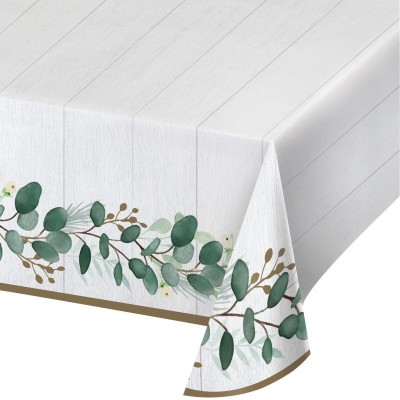 MANTEL PAPEL DISEÑO EUCALYPTUS 137 X 259 CM