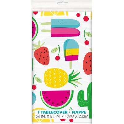 MANTEL PLASTICO FRUTAS 1.37 X 2.74 MTRS