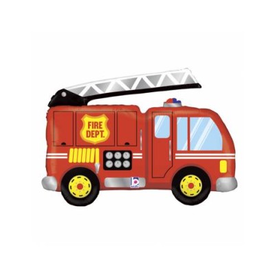 GLOBO FOIL CAMION BOMBEROS 102 CM