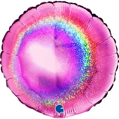 GLOBO CIRCULO FUCSIA BRILLANTE 46 CM