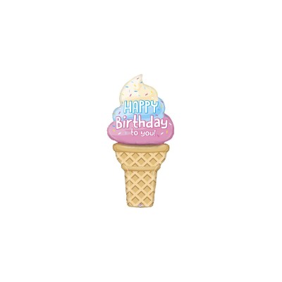 GLOBO FOIL HELADO HAPPY BDAY 1.5 MTRS