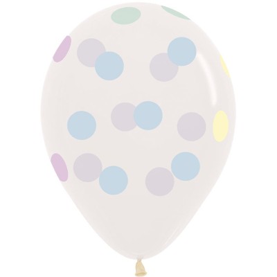GLOBOS LATEX TOPOS TRANSPARENTES 12 UND