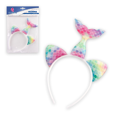 DIADEMA SIRENA MULTICOLOR