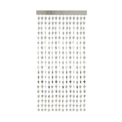CORTINA ESTRELLAS PLATA 2 X 1 MTRS