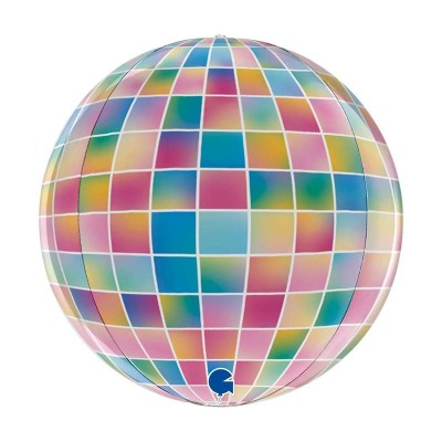 GLOBO BOLA DISCO COLOR 4D 38 CM