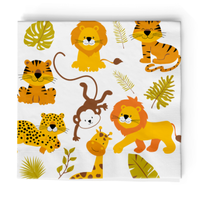 SERVILLETAS HAPPY JUNGLE 16 UND