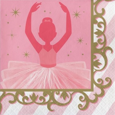 SERVILLETAS BAILARINA 33 CM 16 UND