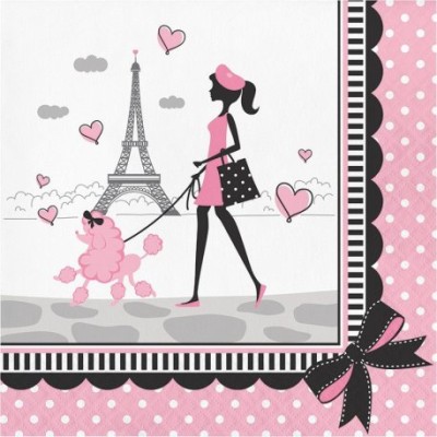 SERVILLETAS PARIS 33 CM 16 UND