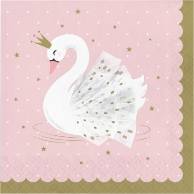 SERVILLETAS CISNE BLANCO 33 CM 16 UND