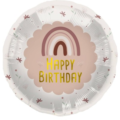 GLOBO FOIL ARCOIRIS BOHO HAPPY BDAY 18'