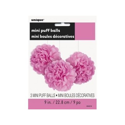 MINI PON POM FUCSIA 3 UND