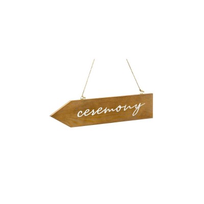 LETRERO MADERA CEREMONY 36 CM