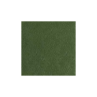 SERVILLETAS RELIEVE VERDE SELVA 33 CM