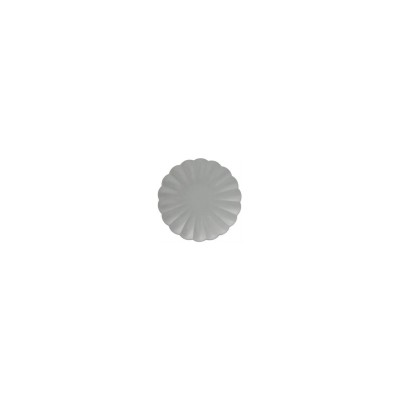 8 PLATOS CARTON FLOR 20 CM PLATA COMPOSTABLE