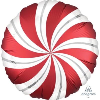 GLOBO FOIL CARAMELO ROJO 18'