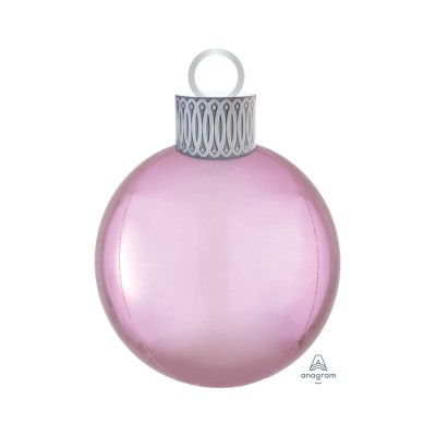 ORBZ ROSA PASTEL BOLA DE NAVIDAD 38X50CM