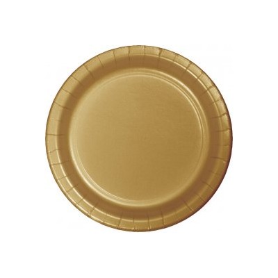 PLATOS CARTON ORO 8 UND 23 CM