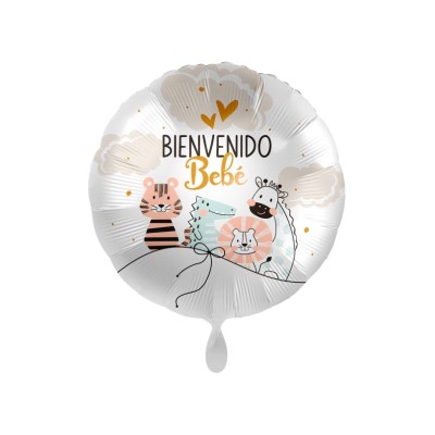 GLOBO FOIL BIENVENIDO BEBE 18'