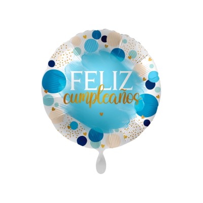 GLOBO FOIL CUMPLEAÑOS AZUL 18'