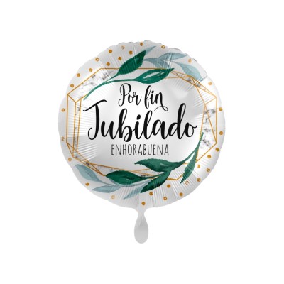 GLOBO FOIL ¨POR FIN JUBILADO¨ 18'