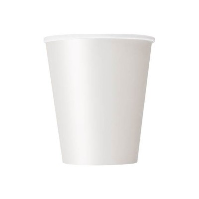 VASO CARTON BLANCO  266 ML 8 UND