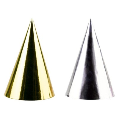 GORROS ORO/ PLATA 4 UND