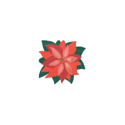 SERVILLETAS PAPEL FLOR DE NAVIDAD 20 UND