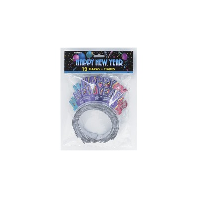 TIARAS NEW YEAR GLITTER S/12 UND